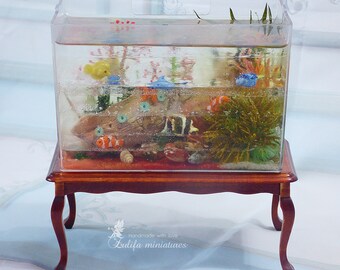 Doll furniture dollhouse 6th scale BJD Barbie aquarium playscale miniature