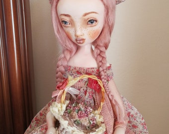 Doll Jenifer, art dolls, handmade dolls,ooak,ooak dolls, human figure,popsurrealism