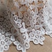 Lace Fabric Ivory Retro Floral Hollowed Bridal Wedding Fabric Headband Fabric 43.3" width 1 yard