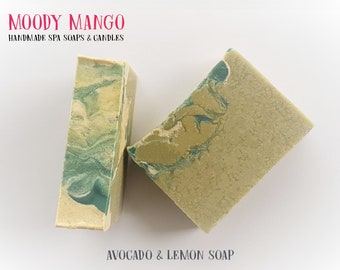 No34. 'AVOCADO AND LEMON' Handmade Soap
