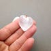 Selenite Heart Pendant for Jewelry Making, Home Decor, Home Protection, Crystal Grids, Energy Healing & Cleansing. An alternate to smudging