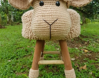 Sheep stool cover crochet (ENGLISH PATTERN)