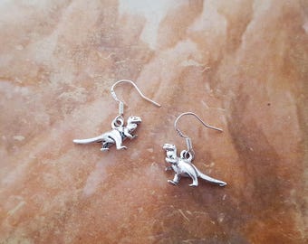Velociraptor Earrings, T Rex Earrings, Dinosaur Earrings, Dinosaur Jewellery, Raptor Charm, Little Earrings, T Rex Jewelry, Dinosaur Gift