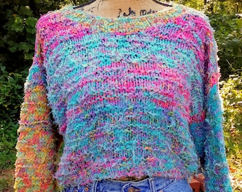 Vintage Crop Cotton Sweater