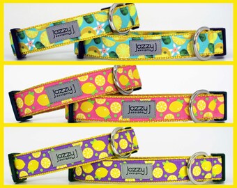 Citrus Fresh Lemon Summer Dog Collar