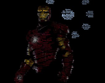 Iron Man Typography Print