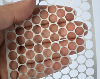 CLEARANCE SALE Shop Closing Going Out of Business Large Silver Circles, Flat Matte Silver, Punchinella Sequin Waste Trim for Mixed Media