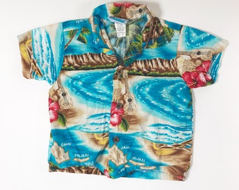 baby blue hawaiian shirt