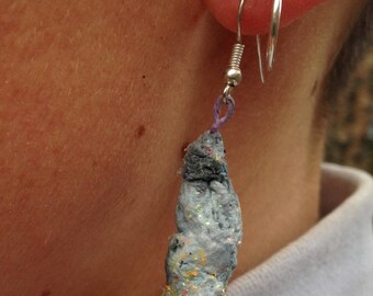 Paper Crystal Drop Earrings