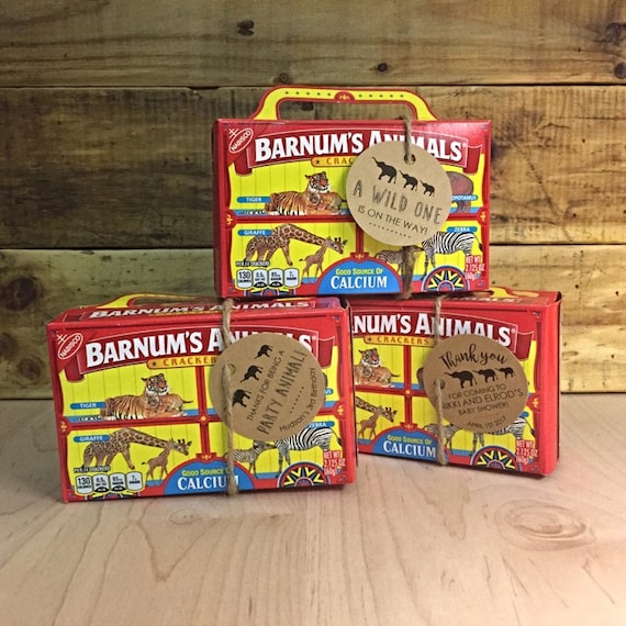 Animal Cracker Theme Tag Birthday & Baby Showers