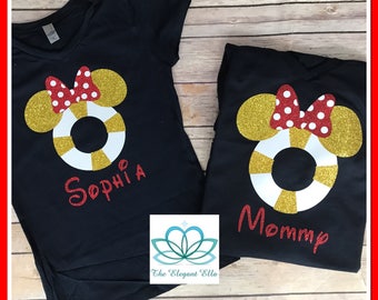 Disney cruise shirt, Mickey and Minnie ears tube, family Disney vacation shirts