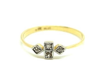 Antique Edwardian Diamond Ring | 18ct Diamond Ring | 18ct Gold Ring | Platinum Diamond Ring | Dainty Diamond Ring | Delicate Diamond Ring