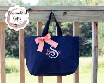 Bridesmaid Tote, Personalized Bridesmaid Gift, Tote Bags, Personalized Tote, Bridesmaids Gift, Monogrammed Tote