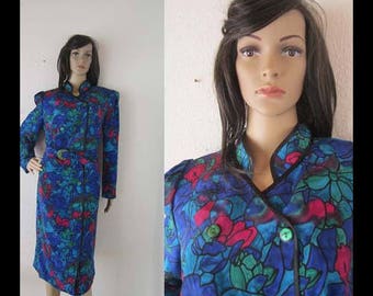 True vintage 80s dress lady F robe dress m
