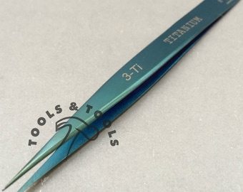 Quality Titanium Tweezers 3-Ti 11 5mm Anti Magnetic Watch and Jewelry Repairs Tool