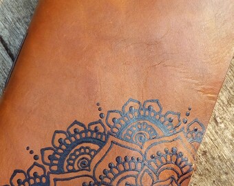 Henna Leather journal / heirloom / vintage feel / unique
