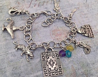 Arabian Princess Charm Bracelet - Fairytale Jewelry - Once Upon A Time Jewelry - Princess Jewelry - Fairytale Bracelet