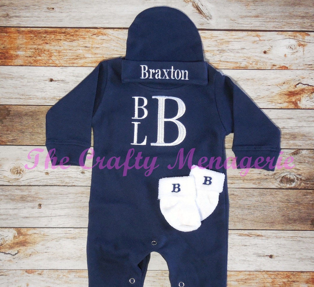 Baby Boy Coming Home Outfit Boy Romper Coming Home Outfit