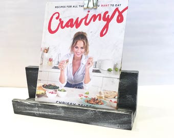 Kitchen Cookbook Stand + Distressed Wood Cookbook Stand + Cookbook Stand