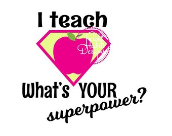 Download Super hero teacher | Etsy