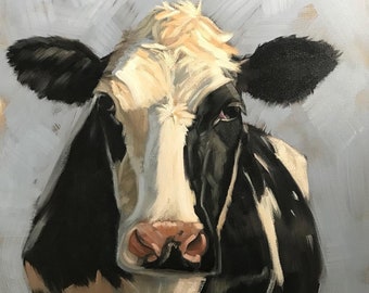 Cow Portrait Giclée Fine Art Print