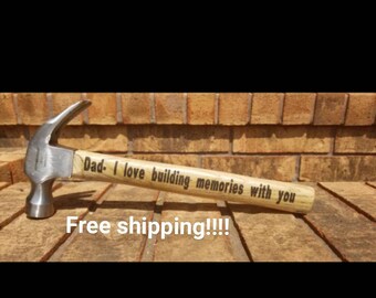 Laser engraved hammer
