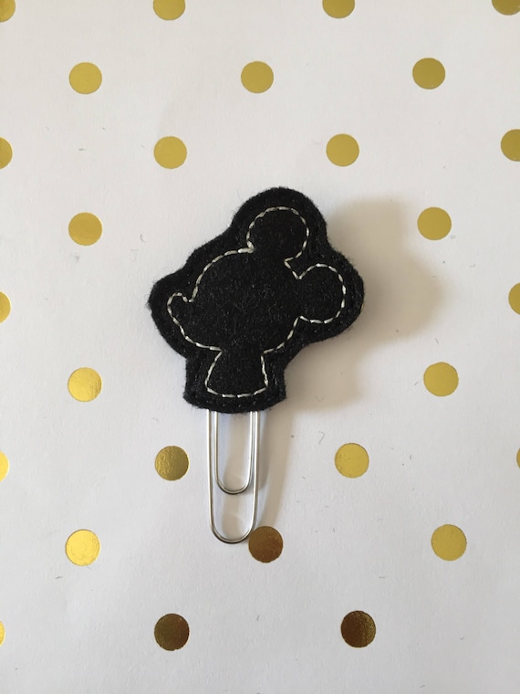 Mouse Silhouette planner Clip/Planner Clip/Bookmark. Character Planner Clip. Mouse Planner Clip. Boy mouse planner clip