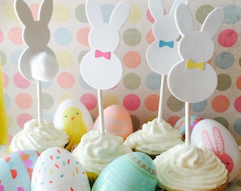 Easter Bunny, Cotton Tail, Easter Cupcake Toppers