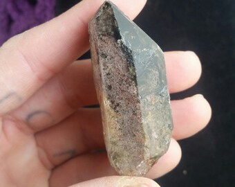 Goethite Lodolite Garden Quartz Crystal Point Included Crystals Gemstones Stones natural scenic quartz wrappable