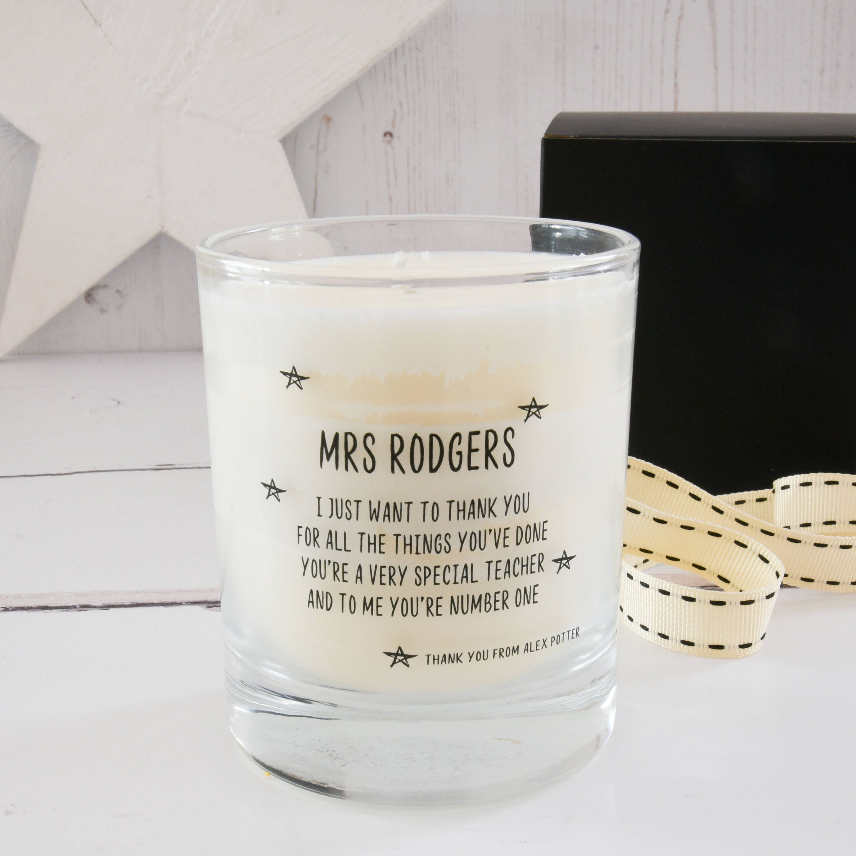 Personalised Teacher Candle