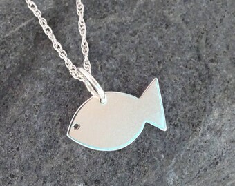 Sterling Silver Fish Pendant