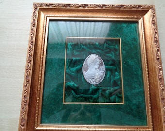 SHELL CAMEO in a frame