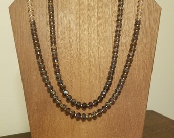 2-Strand Purple Ombre Necklace
