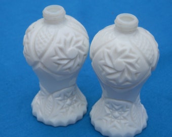 Vintage Milkglass Salt and Pepper Shakers