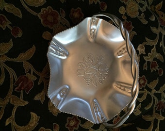 Vintage Hammered Aluminum 'Basket'