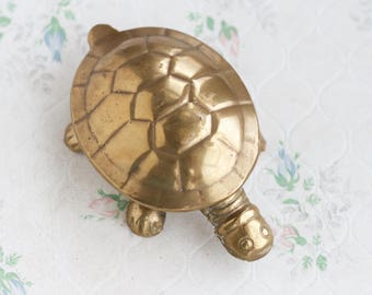 Brass Turtle Box - Ashtray - Ring Holder