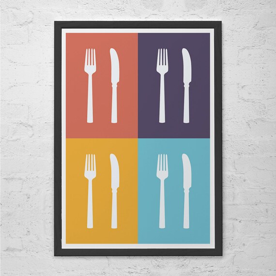 ARTE della parete di cucina cucina minimalista Poster ARTE della parete di cucina cucina minimalista Poster