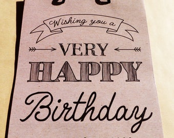 paper anniversary gift bag wishing you a happy birthday 23 x 18 x 8 cm