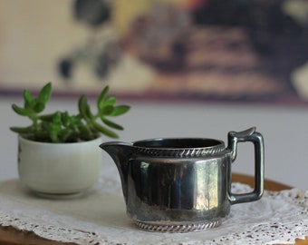 Antique Britannia Silverplate Creamer
