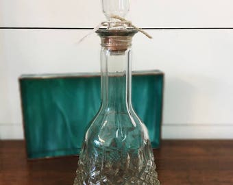 FREE SHIPPING | Vintage Liquor Decanter | Vintage barware | Liquor Decanter | Vintage Decanter | Decanter | Barware | Vintage Glass Decanter