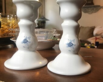 Pfaltzgraff Poetry Candlesticks Candle Holders