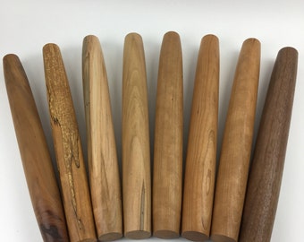 Rolling Pin / Baking Gifts / Housewarming Gift / French Rolling Pin / Solid Rolling Pin / Hand Turned Wood / Tapered Rolling Pin
