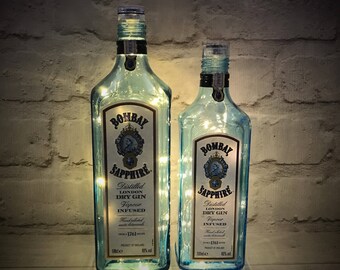 Bombay Sapphire Gin Bottle Light LEDs (Battery Powered) Large or Standard Bottles