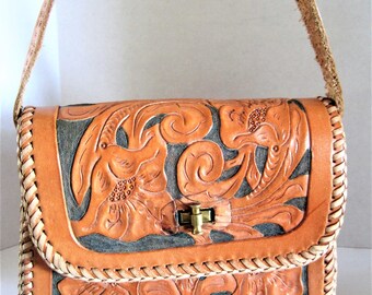 Primordial Hand-Tooled Bag