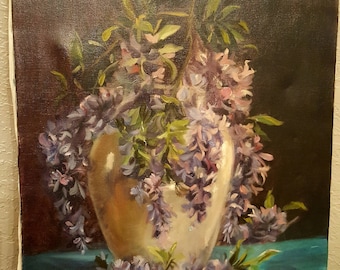painting floral painting vintage floral painting REDUCED!!!