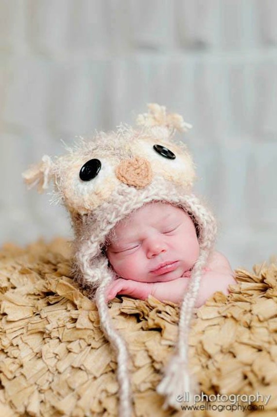 Newborn Owl Hat Baby Owl Hat Boy Owl Hat Girl Owl Hat