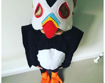Puffin Costume, Kids Puffin Costume, Adult Puffin Costume, Puffin Rock, Puffin Dress Up, Puffin Fan. Puffin Mask, Cape + Feet Robins Bobbins