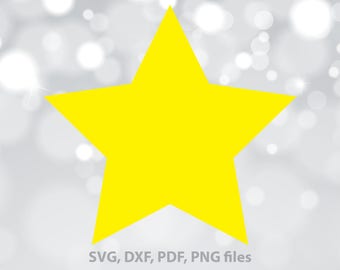 Star SVG, Star DXF, Star Cut File, Star PNG, Star Cricut, Star Silhouette, Star Vector art, Star Cutting, Star clip art, Star design