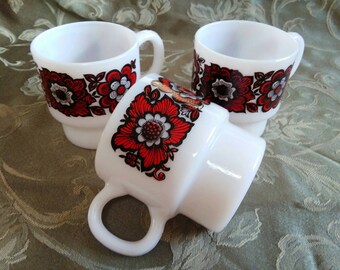 Vintage Coffee Cups - Set of 3