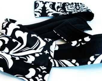 Belted Lower Back Heating Pad or Cold Wrap with Straps, Lumbar Microwave Heat Pack, rice bag flax, Back Therapy, Pregnancy Gift, Mothers Day